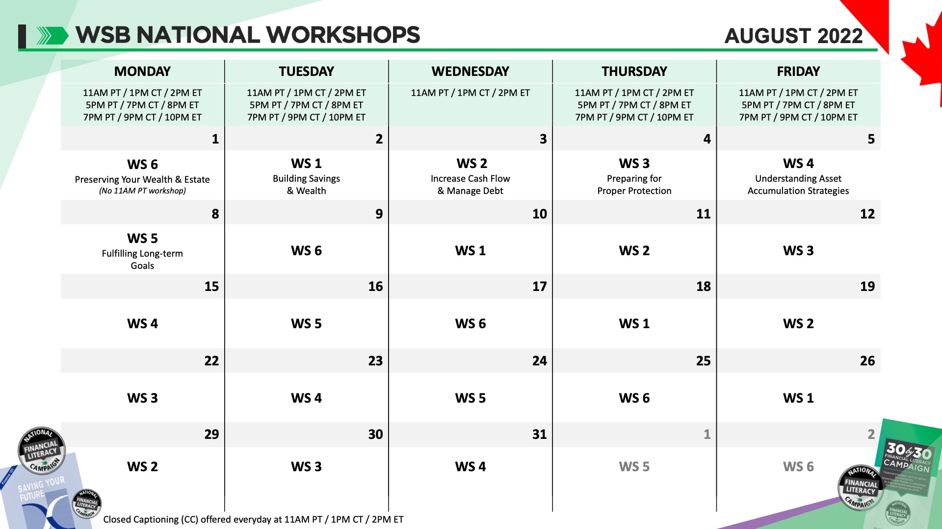 August Workshop