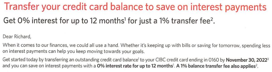 Save on Interest CC1